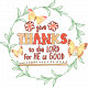 Grateful Collab: Give Thanks to the Lord Word Art Wreath 2