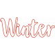 Winter Snow Mini Kit: White Winter Word Art