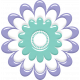 Lilac Aqua Element Flower 22