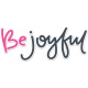 Be Joyful Word Art Sticker with Shadow