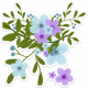Hello Spring: Blue &amp; Purple Flower Bouquet