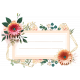 Summer Cluster Floral Label