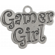 Gamer Girl Metal Pendant