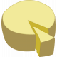 cheese wheel and slice