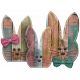 Wooden Bunny Group