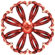 Red Gemstone Flower (01)