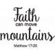 Scripture Word Art - faith can move mountains