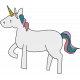 Unicorn embellishment sticker