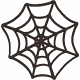 Spookalicious - Black Spiderweb Sticker