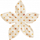 Spookalicious- Little Orange Polka Dot Flower 