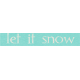 Sweater Weather - Let It Snow Word Art Tag 01