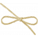 Birthday Wishes- Tan String Bow