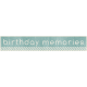 Birthday Memories- Label- Birthday Memories- Blue