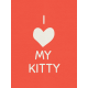 Kitty- Journal Card- I Love My Kitty- 3 x 4