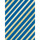 Shine- Journal Cards- Blue &amp; Gold Stripes