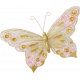 Shine- Pink &amp; Gold Butterfly