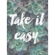 Cozy Day Journal Card- Take It Easy (3x4)