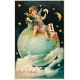 Vintage New Years Cards- Globe