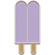 The Good Life: August- Lavender Popsicle Enamel Pin