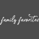 Cozy Kitchen Family Favorites Word Art