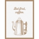 Cozy Kitchen Vintage Graphic Journal Card Coffee