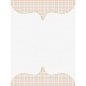 Cozy Kitchen Fabric Journal Cards- Plaid Pastel- 3x4