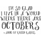 Autumn Day Word Art- October (Quote)