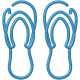 Flip flop paperclip