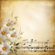 Musical Floral Background 1