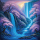 Magical Waterfalls Background 1