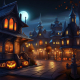 Halloween Town Background