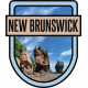 New Brunswick Word Art Crest 