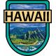 Hawaii Word Art Crest