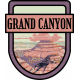 Grand Canyon National Park Word Art Crest