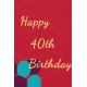 Over the Hill: 40 and 50- Happy 40th Birthday Pocket Card