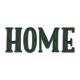 Christmas Village Wordart- Home Green