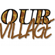 Christmas Village Wordart- Our Village Brown with Inner Shadow