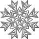 Silver Metallic Snowflake 1