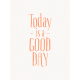 Good Day- Journal Card Good Day Orange 3x4v