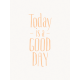 Good Day- Journal Card Good Day Orange Light 3x4v