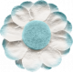 For The Love Of Chocolate- Flower Blue