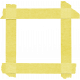 Our House-Masking Tape-Frame-Yellow