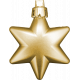 Winter Wonderland Christmas- Ornament Gold Star