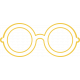 Doodle Yellow Glasses 4