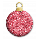 Red glitter Bauble