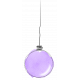 single purple watercolour bauble