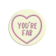 Lovehearts You&#039;re Fab yellow
