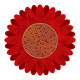 Sunflower in red