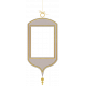 Frame – Christmas rectangle bauble in gold