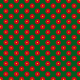 Paper- Red flowers pattern on green